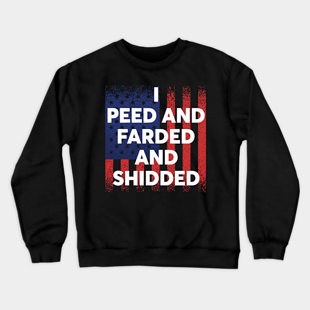 Election Funny 2020 Dog Memes Politics Meme Shidded Peed Farded Crewneck Sweatshirt by Mellowdellow